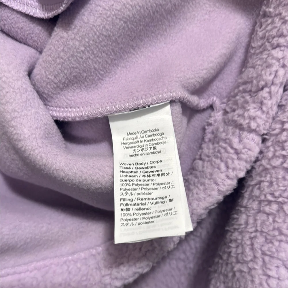 J. Crew Purple Puffer Jacket with Quilted Design